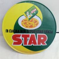 Targa In latta dadi da brodo STAR Diametro 25 Cm. 
