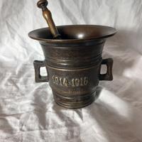 MORTAIO ANTICO CON  PESTELLO  1914/1916