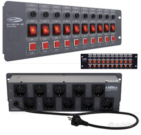 SHOWTEC Commutatore a 10 canali - 10 Prese schuko