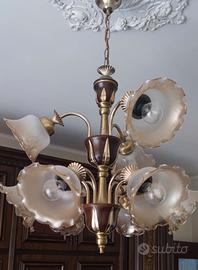 Lampadario Antico 8 Bracci Vintage