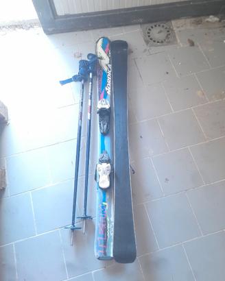 Sci alpinismo Nordica h120 con attacchi e bastoni