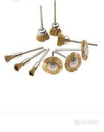 9 pz spazzole Ottone Lucidatura In Filo Acciaio