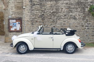 Maggiolone cabrio bianco