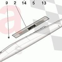 Battitacco Ferrari  965387  Compl. Kickplate