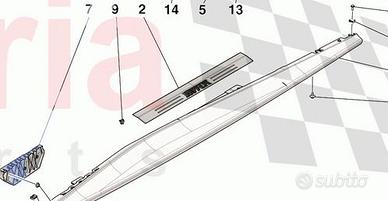 Battitacco Ferrari  965387  Compl. Kickplate