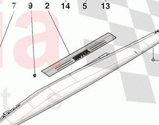 Battitacco Ferrari  965387  Compl. Kickplate