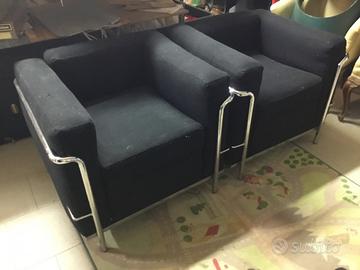Poltrone coppia Le Corbusier