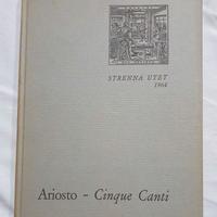 Libro Ariosto “Cinque Canti” dell'Orlando furioso