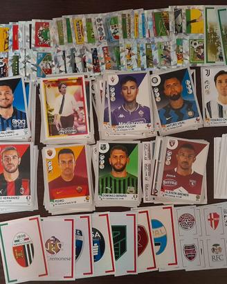 lotto 200 figurine diverse 2021 calciatori panini