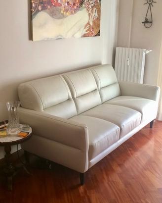 Divano pelle 3P Divani&Divani