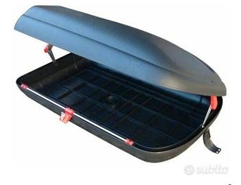 Box Tetto Auto 350Litri Effetto Carbonio