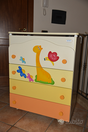 Cassettiera Azur con vasca per bagnetto