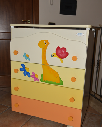 Cassettiera Azur con vasca per bagnetto