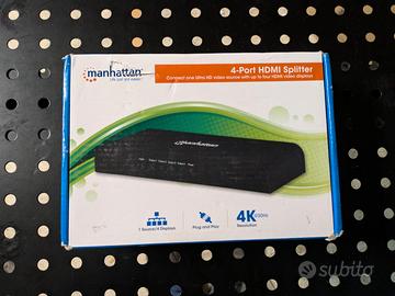 Splitter HDMI 4K Ultra HD 4 Porte con alimentatore