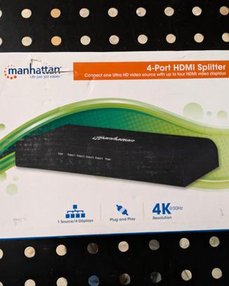 Splitter HDMI 4K Ultra HD 4 Porte con alimentatore