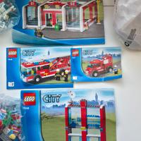 Lego pompieri 7239, 7208 e 60001