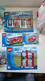 Lego pompieri 7239, 7208 e 60001