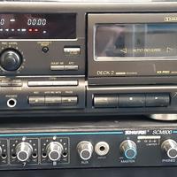 mixer shure scm800 con doppia piastra technics