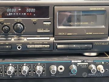 mixer shure scm800 con doppia piastra technics