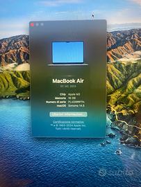 MacBook Air M2 15gb RAM 512gb SSD