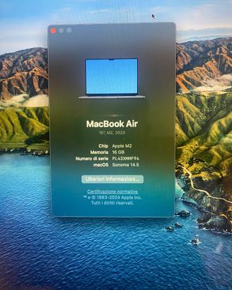 MacBook Air M2 15gb RAM 512gb SSD