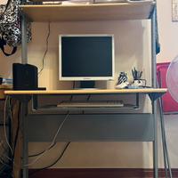 Scrivania porta PC con ripiani (stile ikea)