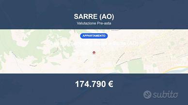 Immobile in asta di 117 m² con box auto a Sarre