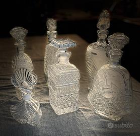 Raccolta 6 decanter per liquori