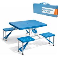 Tavolo pieghevole da pic nic con sedie