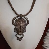 ciondolo maschera africana per collana 