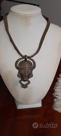 ciondolo maschera africana per collana 
