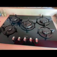 Piano cottura gas in vetro ceramica