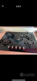 Piano cottura gas in vetro ceramica