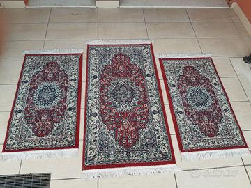 Tris di tappeti pregiati originali Bergama