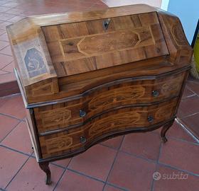 Antico scrittoio mobile vintage legno