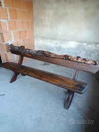 Panca rustica artigianale 