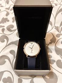 Orologio uomo Armani cinturino pelle blue