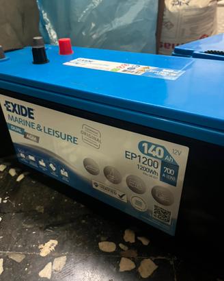 Batteria Exide Dual Agm 140 Ah - mai montata
