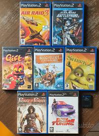ps2 - 7 giochi + memory card 8mb