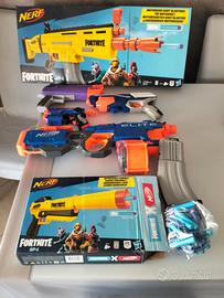 nerf serie fucile e pistola fortnite 