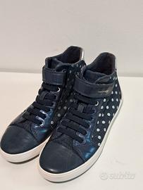 geox n. 38 blu pois argento 
