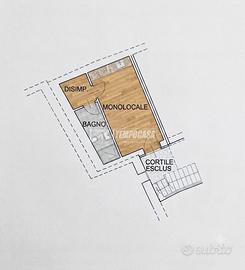 MONOLOCALE CON CORTILE ESCLUSIVO E BOX !