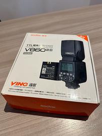 Flash Godox V860II-S TTL per Sony – mai usato