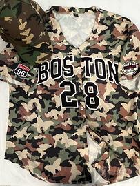 Camicia Boston moda militare mimetica taglia S