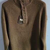 Maglione di lana Castillos Verde Foresta Nero