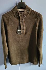 Maglione di lana Castillos Verde Foresta Nero