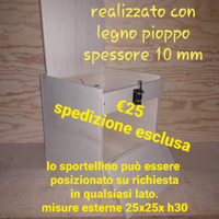 Nido per calopsitte con sportellino ispezione