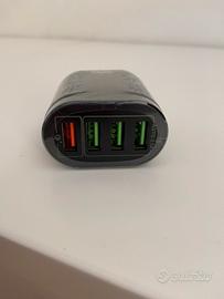 Caricabatterie multiplo (4usb) 48w tot - presa usa