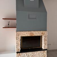 Camino a Legna ventilato con vetro protettivo