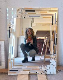 Specchio d'arte in mosaico